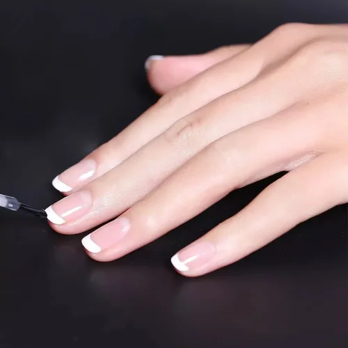 Miniatura 6 de Vishine Juego de 2 esmaltes de uñas de gel de manicura francesa DUO de 0.5 fl oz, color blanco francés y rosa francesa, kit de gel de uñas UV LED