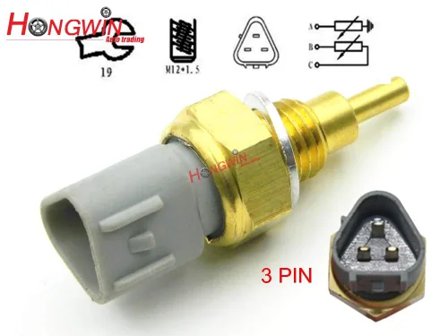 Miniatura 2 de HW 89422-16010 - Sensor de temperatura del agua refrigerante compatible con Toyota Camry Corolla Hiace Paseo Yaris Mazda MX-5 323 626 BT-50 Demio MPV