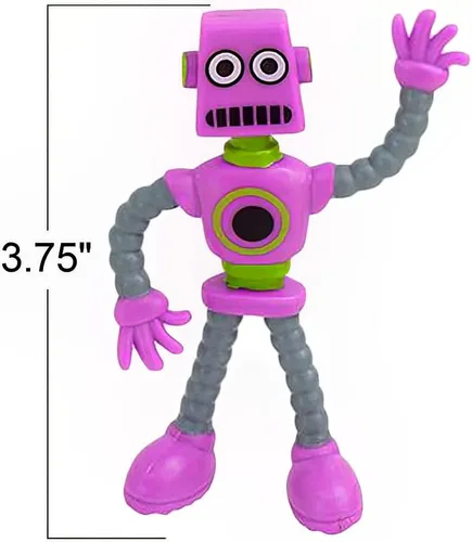 Miniatura 3 de ArtCreativity Figuras de robot flexibles, juego de 12 figuras flexibles para hombres, recuerdos de fiesta de cumpleaños para niños y niñas, juguetes