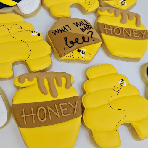 Miniatura 7 de LUBTOSMN Juego de cortadores de galletas de abeja, 3 pulgadas, 7 piezas, moldes de acero inoxidable para colmena, flor, panal y miel para decoración