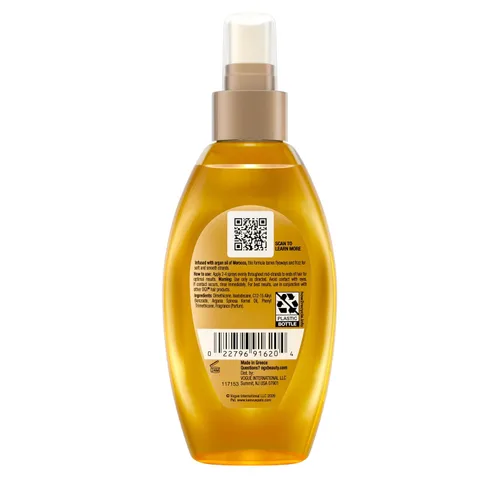 Miniatura 9 de OGX Aceite de Argán renovador de Marruecos en aerosol, aceite reparador ligero y seco, spray para el cuidado del cabello, bruma ligera para puntas