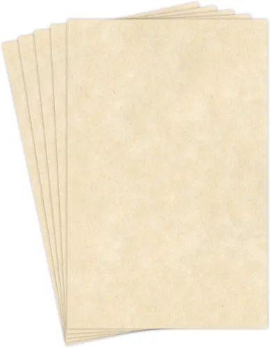 Miniatura 11 de Papel pergamino de papelería envejecido, enlace de 24 libras, texto de 60 libras, papel de 90 GSM, 50 hojas por paquete, 11 x 17 pulgadas