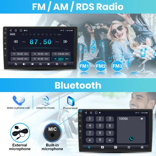 Miniatura 5 de Radio Android para Ford F150 2009-2012 0nly ajuste manual de CA, con pantalla táctil de 9 pulgadas, 2 GB+64 GB, compatible con Carplay, Android
