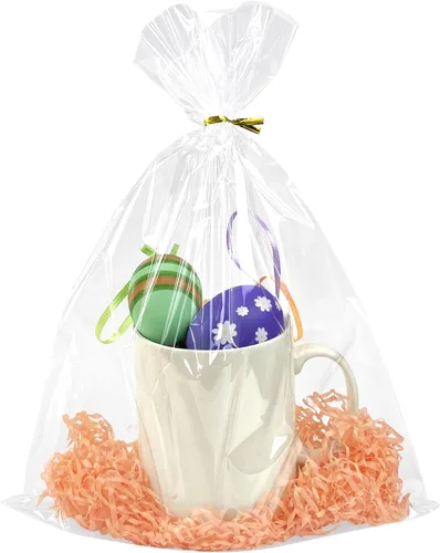 Morepack Bolsas de celofán de 10 x 14 pulgadas, bolsas de regalo de celofán transparente, 200 unidades