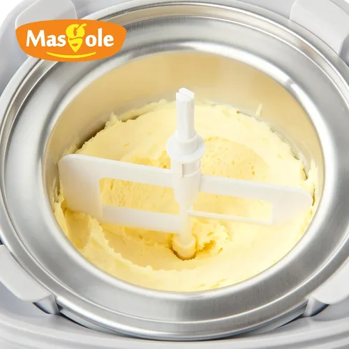 Miniatura 3 de Máquina para hacer helados, máquina de helado de 1.6 cuartos de galón, sorbete y yogur congelado, tazón de congelador totalmente automático