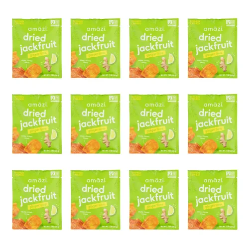 Miniatura 10 de Amäzi Foods Chili Lime Dried Jackfruit (paquete de 6) Snacks totalmente naturales Snacks de frutas secas saludables sin gluten