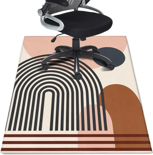 Miniatura 19 de Alfombrilla para Silla de Oficina para Piso de Madera Dura 91,4 x 122 cm, Alfombras de Oficina para Sillas con Ruedas, Protector Antideslizante Boho