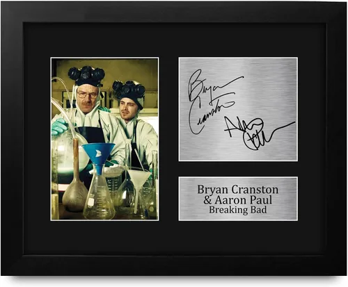 Miniatura 7 de HWC Trading Bryan Cranston & Aaron Paul Breaking Bad Walter White & Jesse Pinkman 16 x 12 pulgadas (A3) - Regalos impresos con autógrafo
