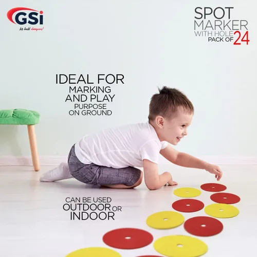 Miniatura 6 de GSi Spot Markers – Non-Slip Non-Toxic Poly Spots – Floor Markers for PE, Sports & Classroom Activities