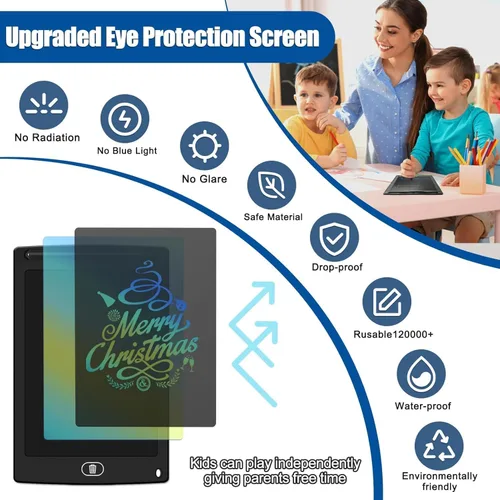 Miniatura 2 de Tableta de escritura para niños, almohadillas de dibujo LCD de 8.5 pulgadas, paquete de 20 blocs de escritura para niños pequeños, tablero