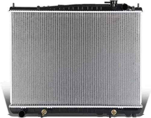 DNA Motoring OEM-RA-2459 Repuesto de radiador de refrigeración de aluminio estilo OE compatible con Infiniti QX4 01-03 / 01-04 Pathfinder AT, 27