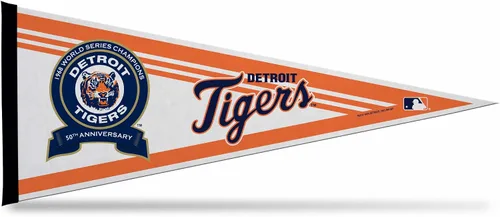 MLB Rico Detroit Tigers 1968 World Series Championship 50 aniversario 12 X 30 banderín con cabecera