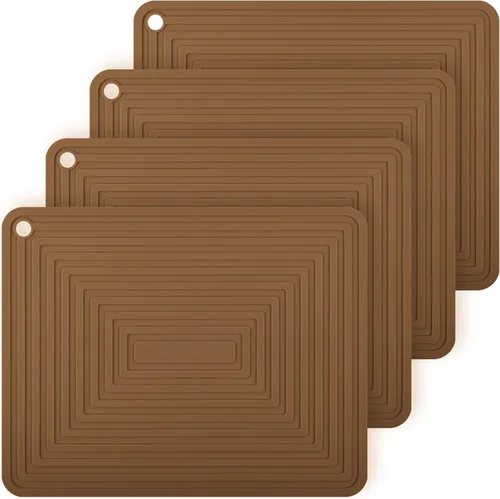 Miniatura 10 de Salvamanteles de silicona para platos calientes, ollas y sartenes, almohadillas calientes versátiles para cocina, soportes de silicona duraderos