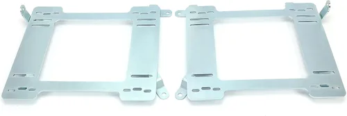 Miniatura 6 de Kojem Soporte de montaje de asiento de acero compatible con 1992-1999 BMW E36 Coupe Racing Seat Mount Rail (Plata)