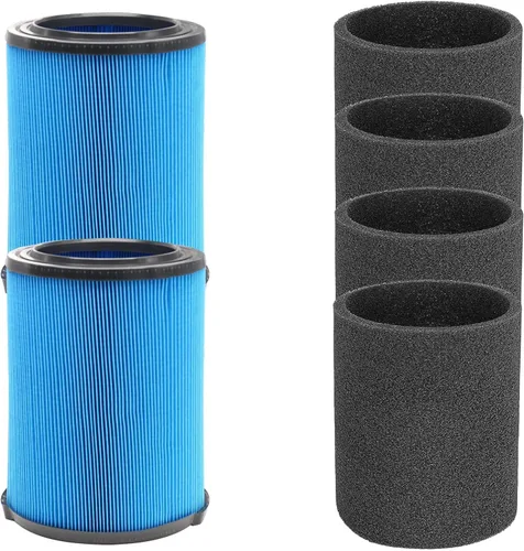 Miniatura 11 de Paquete de 2 filtros de repuesto VF5000 que se ajustan a aspiradoras húmedas y secas Ridgid de 6-20 galones, filtros de aspiradora plisados de 3