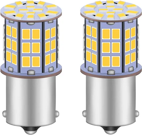 Miniatura 15 de GRV BA15S 1156 1141 foco LED 4 W 56-2835 SMD súper brillante corriente continua y alterna 12 V-24 V 40 W, lámpara de halogéno de reemplazo