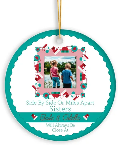 Miniatura 16 de Adornos de Navidad personalizados con foto, adorno de recuerdo personalizado con nombre de bebé, nuevo regalo de bebé, recuerdo de bebé