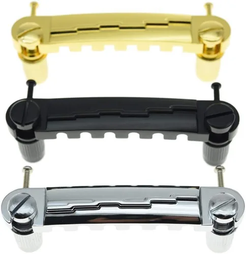 Miniatura 6 de Dopro Cordal de puente envolvente de guitarra eléctrica negra para Les Paul LP Junior Negro