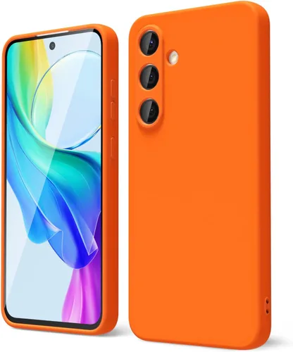 Miniatura 116 de oakxco Funda para teléfono Samsung Galaxy S21 Ultra con agarre de silicona líquida, bonita funda delgada y delgada de goma suave de TPU lisa