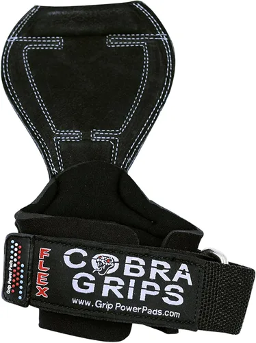 Miniatura 3 de Cobra Grips Flex Model Weight Lifting Gloves Heavy Duty Straps Alternative Power Lifting Hooks for Deadlifts with Padded Wrist Wrap Support