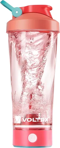 Miniatura 11 de VOLTRX Botella mezcladora eléctrica de proteínas de alta calidad, hecha con Tritan, sin BPA, vaso mezclador portátil Vortex de 24 onzas/vasos Verde