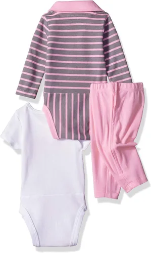 Miniatura 2 de Hanes Ultimate Baby - Conjunto de pantalones con cremallera y manga corta y larga