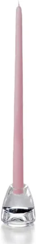 Miniatura 18 de yummi Velas cónicas color rosa claro de 12 pulgadas, 12 por paquete