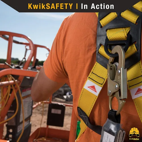 Miniatura 7 de KwikSafety - Charlotte, NC - TORNADO Fall Protection Safety Harness [Full Body Single D-Ring] Construction ANSI Tested OSHA Estándar