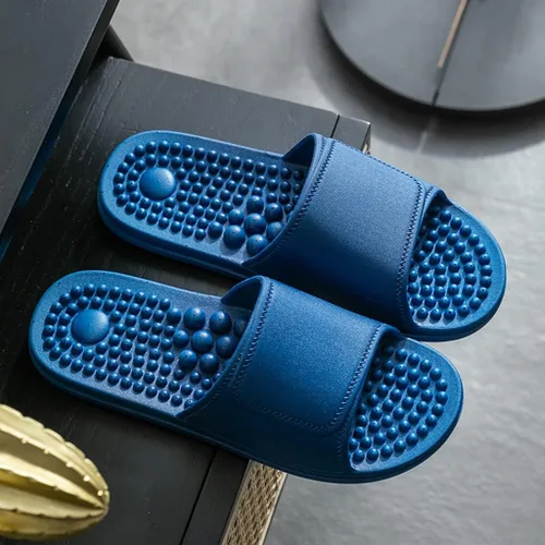 Miniatura 2 de Pantuflas de masaje de acupresión, sandalias de reflexología terapéutica para masaje de acupuntura de pies, sandalias de casa con soporte de arco