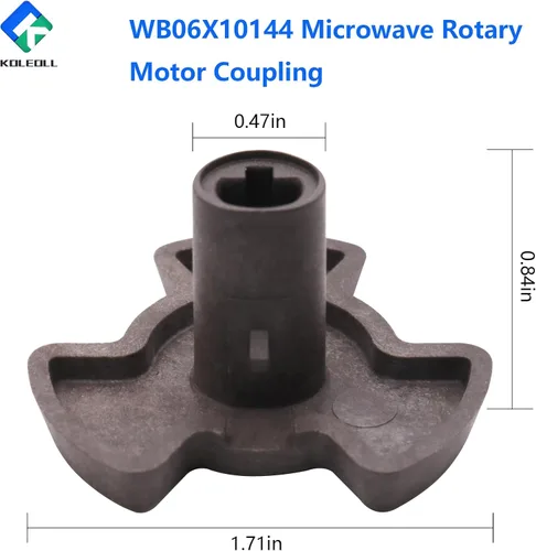 Miniatura 2 de WB06X10144 Acoplador de motor de placa giratoria de microondas compatible con GE Microondas DVM1850DM EMO4000J pieza de repuesto de microondas