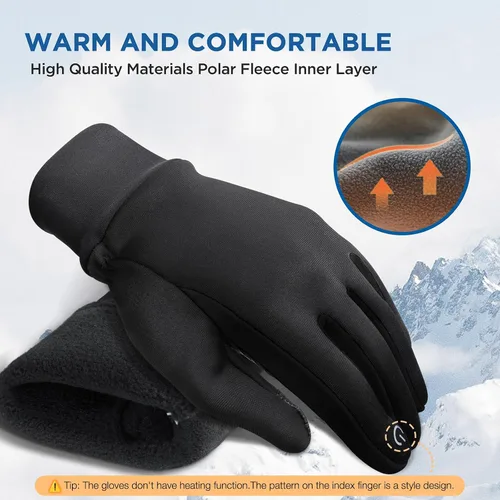 Miniatura 2 de Guantes de invierno para niños SIMARI con pantalla táctil, cálidos y térmicos, resistentes al agua, para niños y niñas, para correr, ciclismo