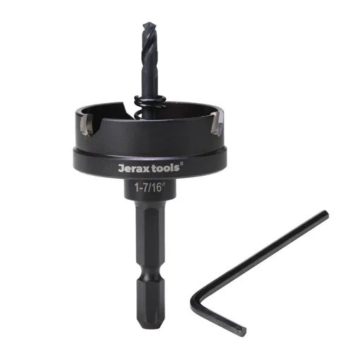 Miniatura 13 de Jetax Tools - Juego de 5 piezas de sierra de agujero TCT de cambio rápido, 7/8 pulgadas, 1-1/8 pulgadas, 1-3/8 pulgadas, 1-3/4 pulgadas, 2 pulgadas