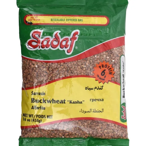 Sadaf Kasha de trigo sarraceno tostado, granos de trigo sarraceno integral para cocinar y saborizar alimentos, 100% grano puro, cocina de Oriente