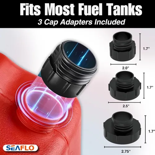 Miniatura 4 de SEAFLO Bomba Automática de Transferencia de Combustible, Flujo de 2.4 GPM, Sensor de Parada Automática, Manguera de Descarga Larga, Bomba Portátil