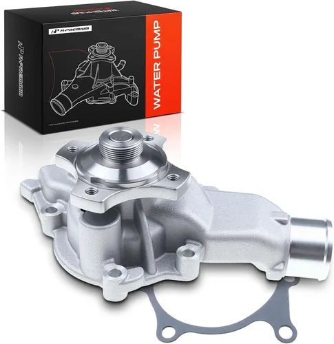 A-Premium - Bomba de agua de aluminio para motor - 6Cyl 4.0L - Compatible con Jeep Grand Cherokee 1999-2004, Wrangler 2000-2006, 5-PC Impulsor Vane,