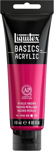 Miniatura 163 de Liquitex BASICS Pintura Acrílica, Botella de 400ml (13.5 oz), Blanco Titanio Titanio Blanco