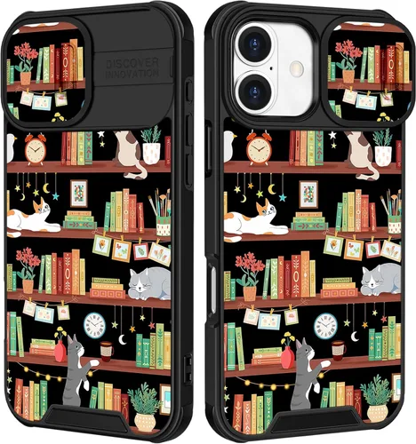 Miniatura 62 de Funermei Funda 2 en 1 para iPhone 13/iPhone 14 para mujeres, linda funda de teléfono con calavera para niñas, diseño de esqueleto gótico, divertido