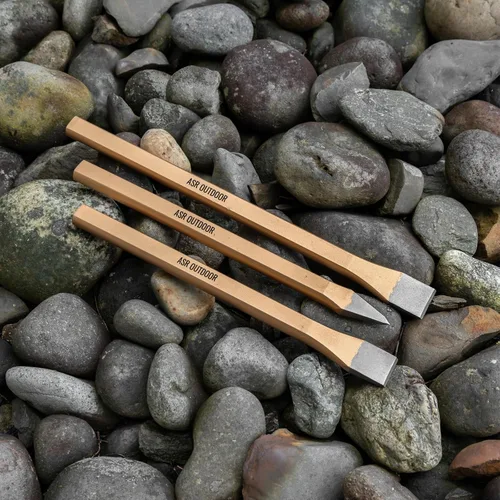 Miniatura 7 de ASR Outdoor Kit de equipo de Rockhounding para principiantes de 40 piezas con bolsa de herramientas, cinceles, martillo de selección de rocas