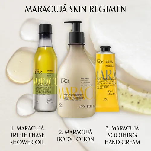 Miniatura 8 de Natura - Aceite corporal de triple fase de maracuyá – Hidratante de aceite de maracuyá para una piel suave y radiante, cuidado vegano de la piel