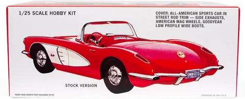 Miniatura 3 de AMT 1960 Chevrolet Corvette Kit de modelo a escala 1:25