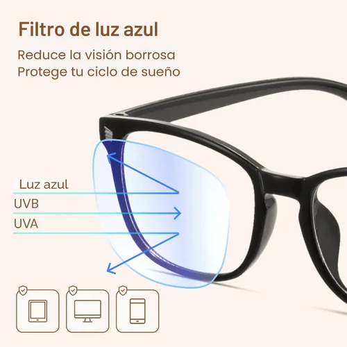Miniatura 3 de Gaoye - Paquete de 3 anteojos de bloqueo de luz azul, falsos, cuadrados, de moda, anti rayos UV, para computadora, juegos, para mujeres/hombres