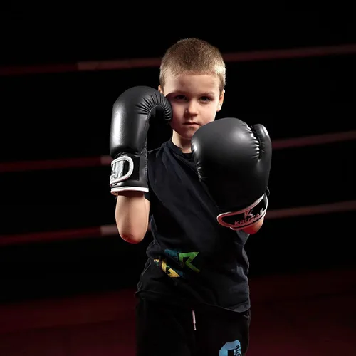 Miniatura 4 de Kruzak - Guantes de boxeo para niños de 5 a 10 años de entrenamiento, sparring, kickboxing, muay thai, artes marciales y lucha de artes marciales