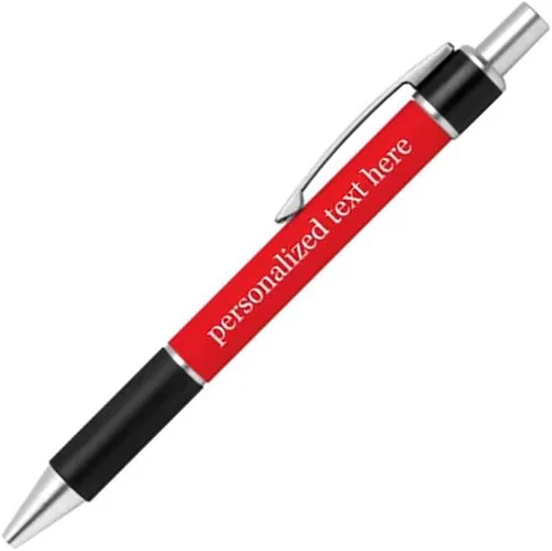 Miniatura 15 de Bolígrafo personalizado – Nombre o mensaje personalizado – Colores o impresiones – Regalo de papelería, suministros para la escuela de negocios