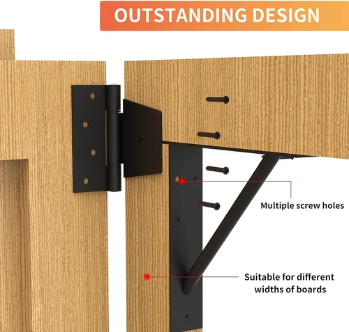 Miniatura 4 de Soporte de esquina para puerta, resistente, ajustable, sin hundimiento, hierro sólido duradero para puertas de cobertizo, puertas de entrada