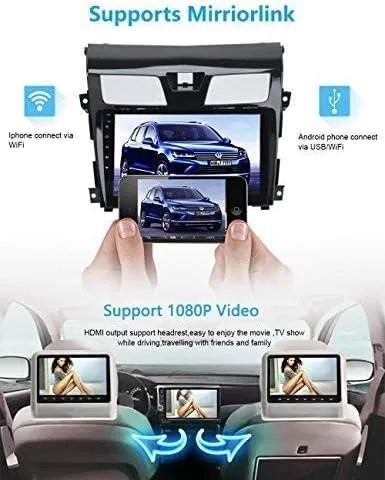 Miniatura 4 de SYGAV Radio de coche para 2013-2015 Nissan Altima estéreo navegación GPS 10.2 pulgadas pantalla táctil Android 10 unidad principal reproductor