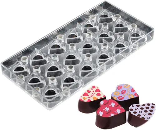 Miniatura 7 de Molde de transferencia de chocolate, molde de policarbonato para chocolate, hecho a mano, molde magnético de chocolate para chocolate, molde