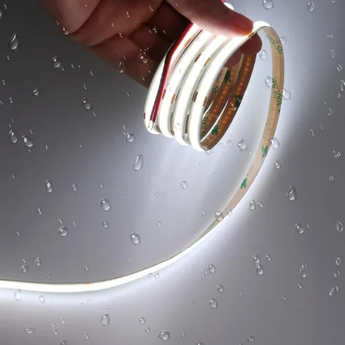 Miniatura 18 de JOYLIT Tira de luces LED COB de 24 V, 5000 K, luz blanca, impermeable, 20 pies/19.7 ft, 320 LEDs/M, uniforme CRI 90+, cinta flexible para armarios