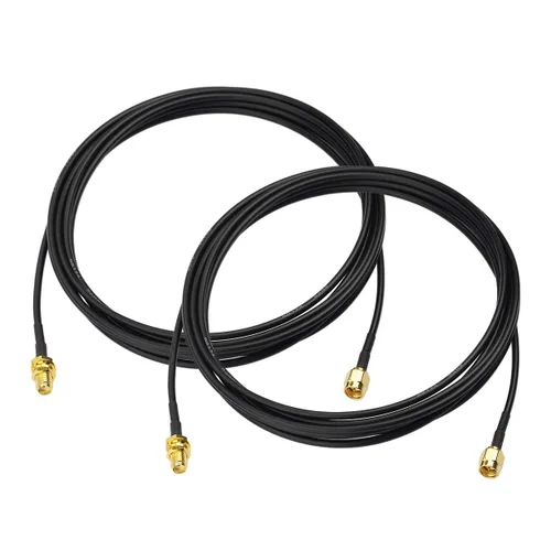 Miniatura 9 de BINGFU Cable de extensión de antena SMA macho a SMA hembra RG174 de 3.3 ft, 3 pies, paquete de 2 unidades compatible con 4G LTE Router Gateway Modem