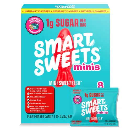 Miniatura 15 de SmartSweets - Paquete variado para adultos, dulces con bajo contenido de azúcar y calorías, idea de regalo de Año Nuevo, paquete de cuidado