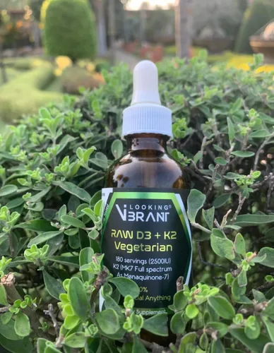 Miniatura 5 de Vitamina D3 + K2 (MK-7) Gotas líquidas con aceite MCT y aceite de oliva, vegetariano, sin OMG, sin soja, sin gluten, sin alcohol, 1 botella, 2 onzas